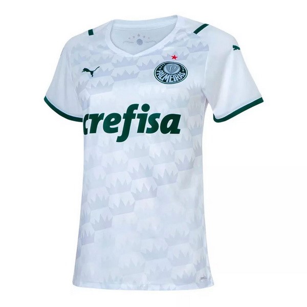 Auswärtstrikot Palmeiras Damen 2021-2022 Weiß Günstige Fußballtrikots